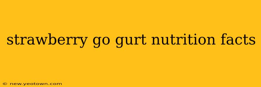 strawberry go gurt nutrition facts