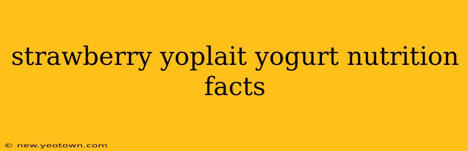 strawberry yoplait yogurt nutrition facts