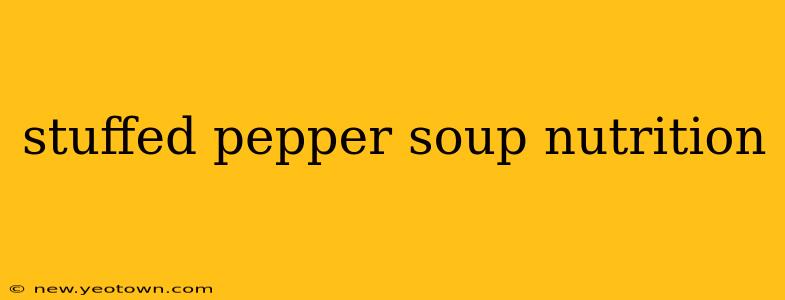 stuffed pepper soup nutrition
