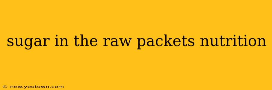 sugar in the raw packets nutrition