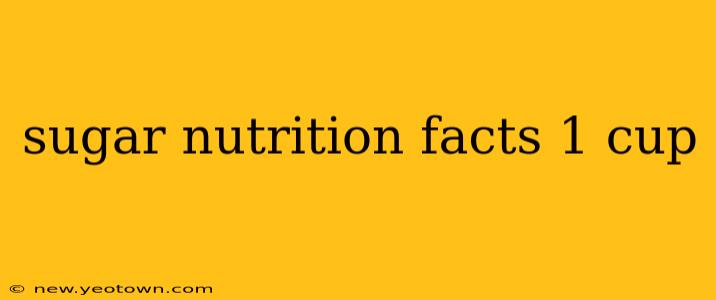 sugar nutrition facts 1 cup