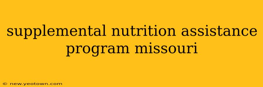 supplemental nutrition assistance program missouri