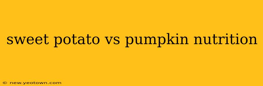 sweet potato vs pumpkin nutrition