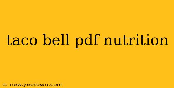 taco bell pdf nutrition