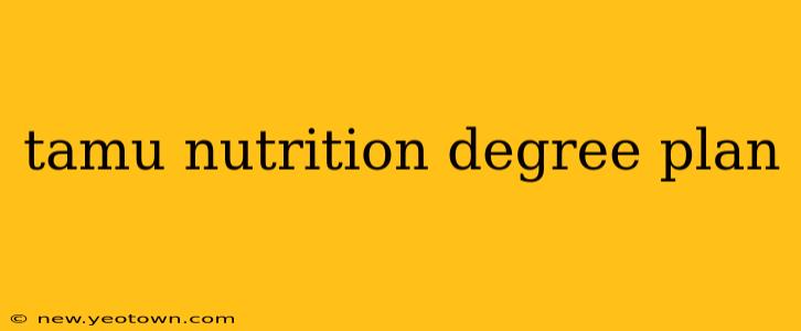 tamu nutrition degree plan