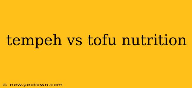 tempeh vs tofu nutrition