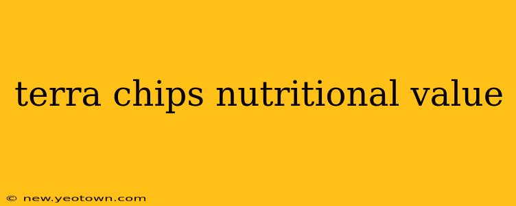 terra chips nutritional value