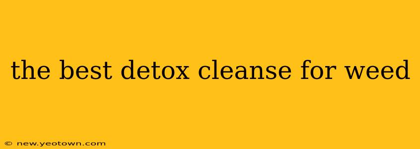 the best detox cleanse for weed