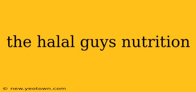 the halal guys nutrition