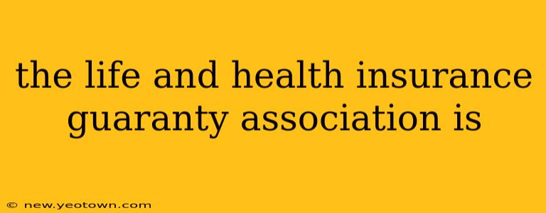 the life and health insurance guaranty association is