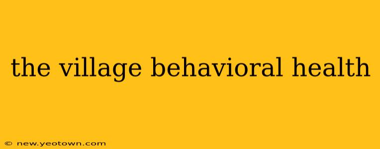 the village behavioral health