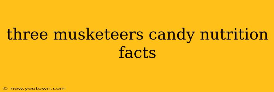 three musketeers candy nutrition facts