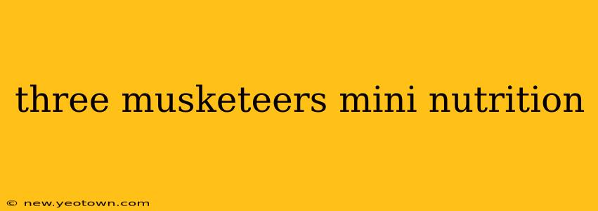 three musketeers mini nutrition