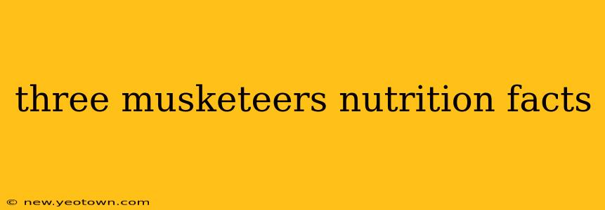 three musketeers nutrition facts