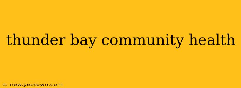 thunder bay community health