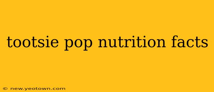tootsie pop nutrition facts