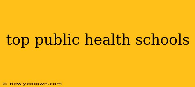 top public health schools