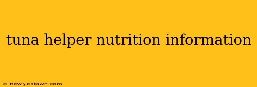 tuna helper nutrition information