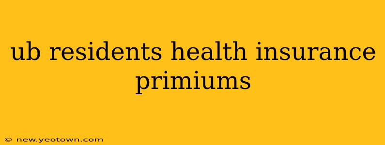 ub residents health insurance primiums