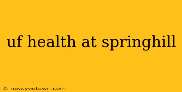 uf health at springhill