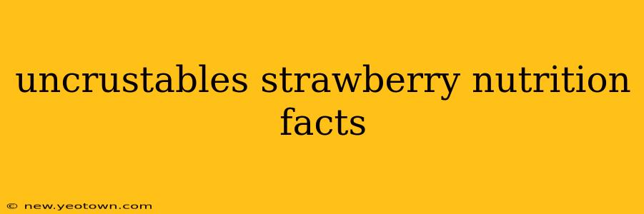 uncrustables strawberry nutrition facts