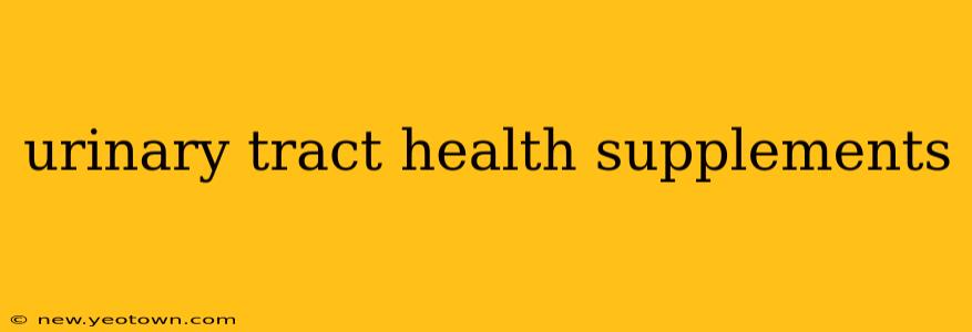 urinary tract health supplements