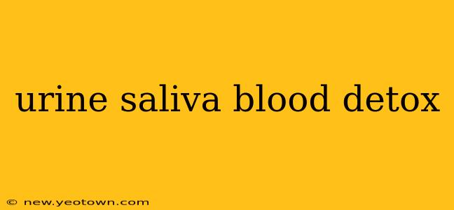 urine saliva blood detox