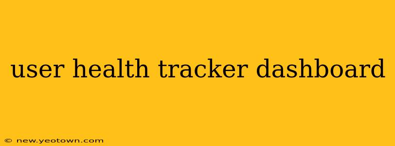 user health tracker dashboard