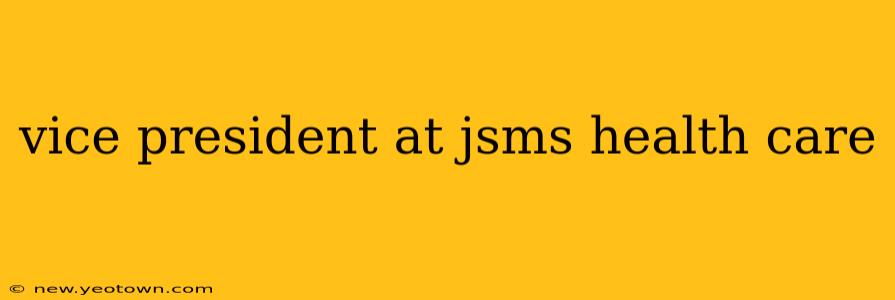 vice president at jsms health care
