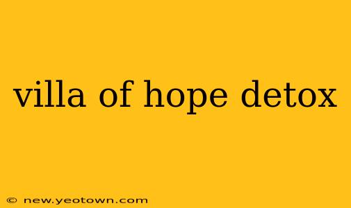 villa of hope detox