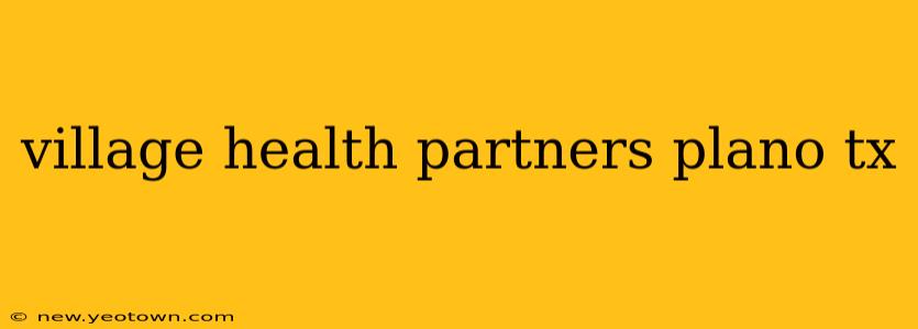 village health partners plano tx