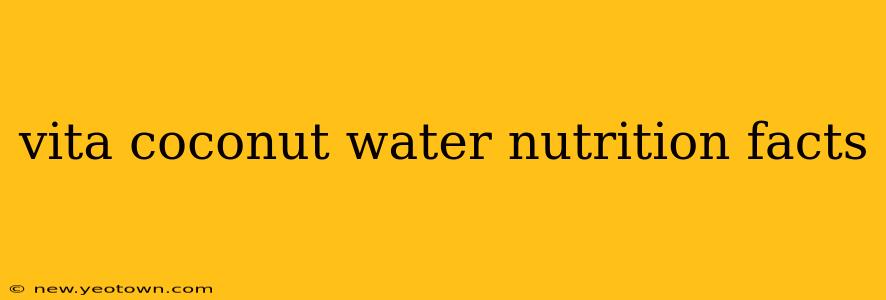 vita coconut water nutrition facts