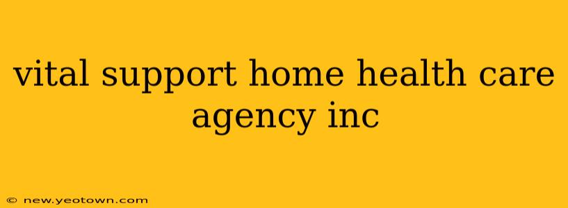 vital support home health care agency inc
