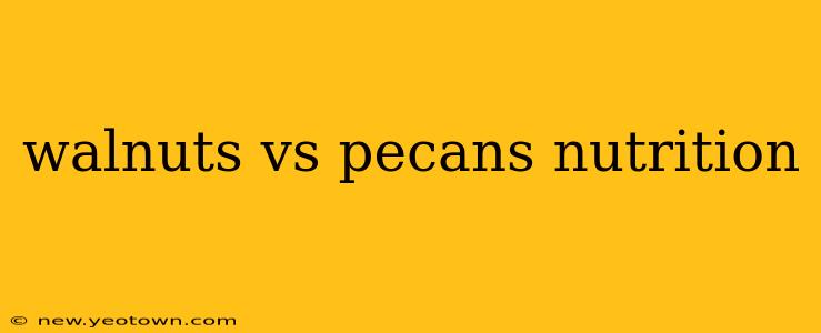 walnuts vs pecans nutrition