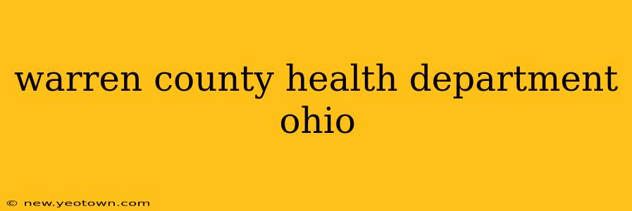 warren county health department ohio