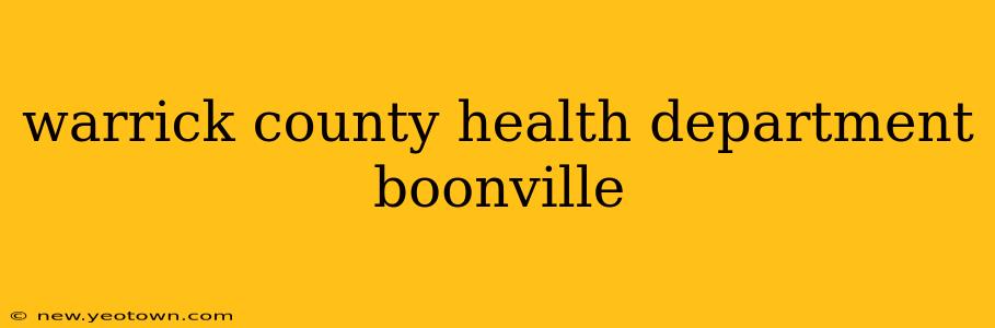 warrick county health department boonville