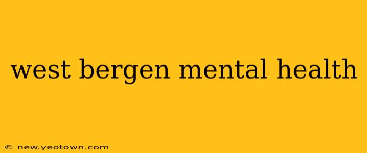 west bergen mental health