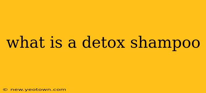 what is a detox shampoo