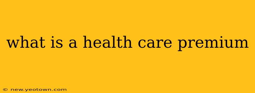 what is a health care premium