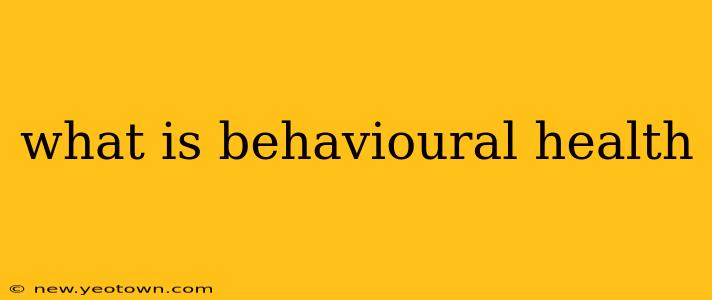 what is behavioural health