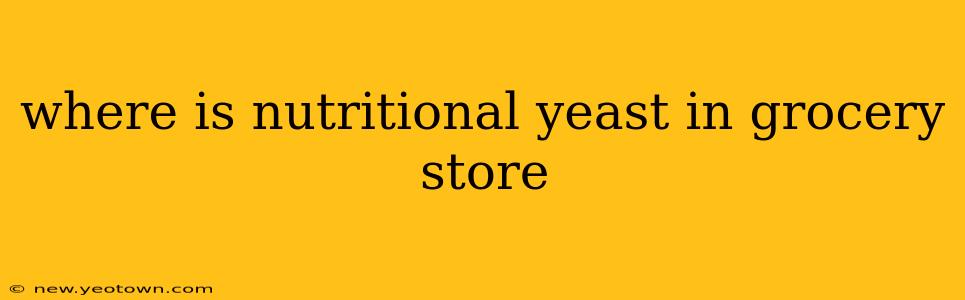 where is nutritional yeast in grocery store