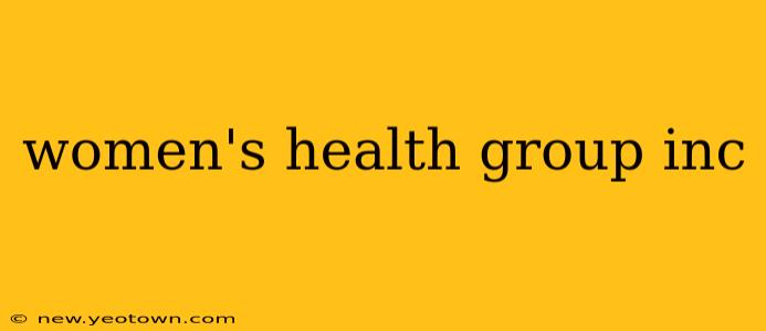 women's health group inc