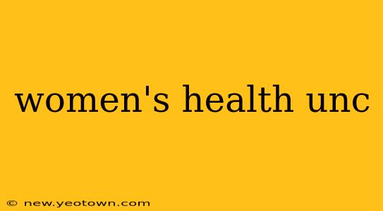 women's health unc