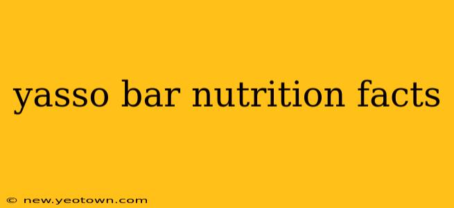 yasso bar nutrition facts