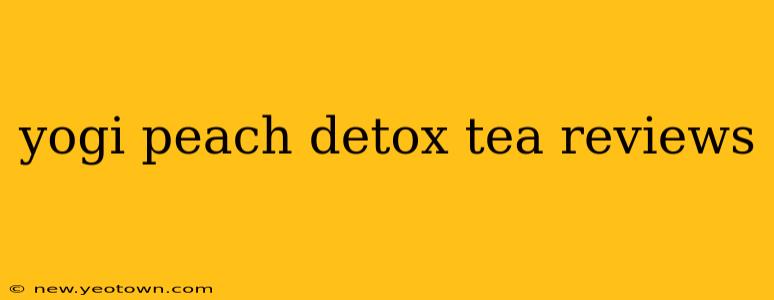 yogi peach detox tea reviews