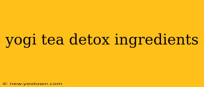 yogi tea detox ingredients