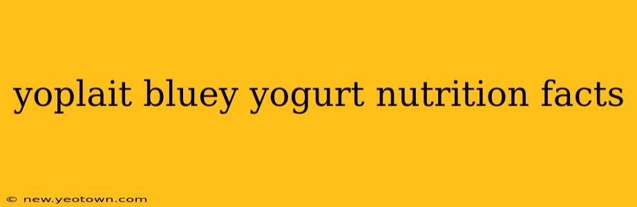 yoplait bluey yogurt nutrition facts
