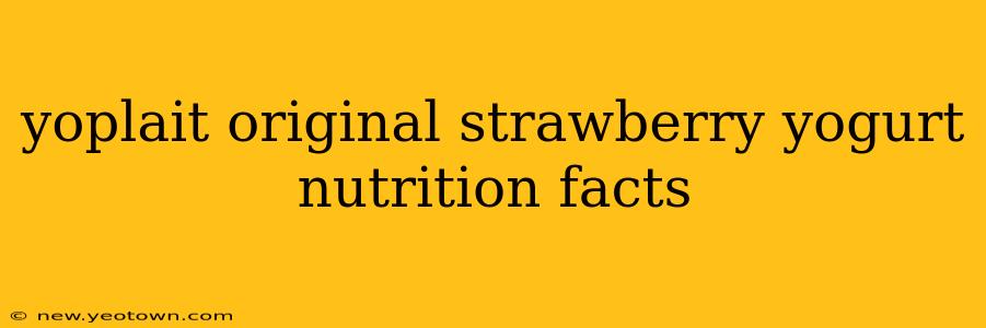 yoplait original strawberry yogurt nutrition facts