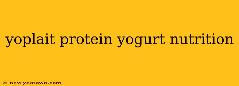 yoplait protein yogurt nutrition