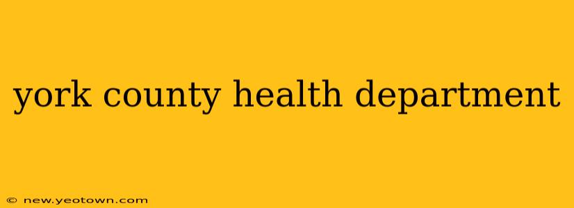 york county health department